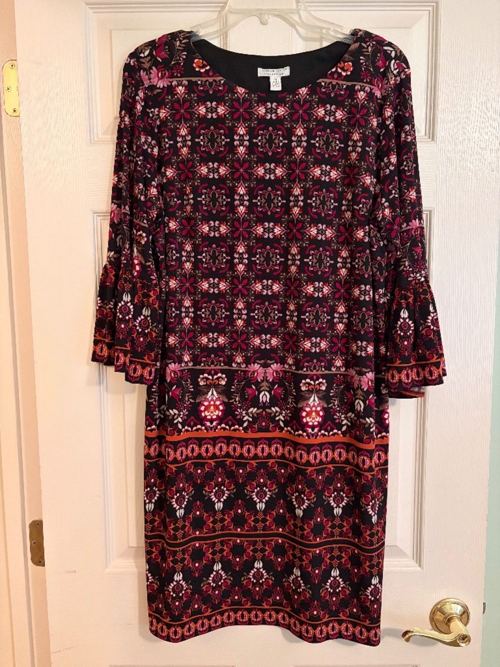 Knit print dress